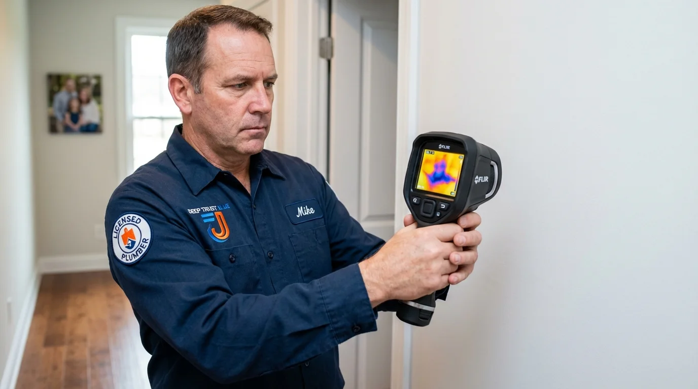 Thermal imaging leak detection by Johns Plumbing LLC in Weaverville